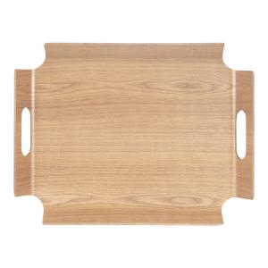 Plateau no angle 39,5x28,5 cm marron en bois