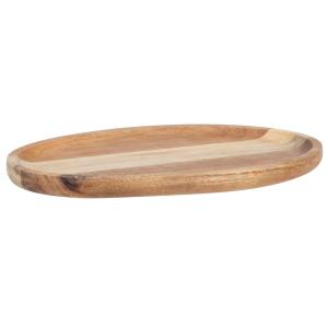 Plateau ovoïde en bois d'acacia D25