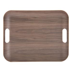 Plateau rectangle 45 x 36   brun marron en bois