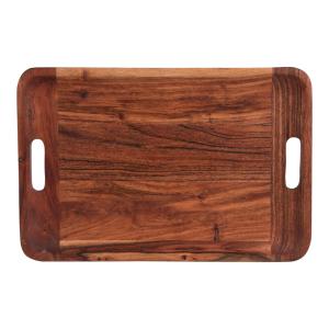 Plateau rectangulaire   45x30cm marron en bois