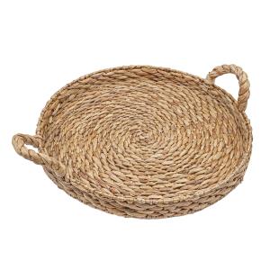 Plateau rond en fibres naturelles 40 cm