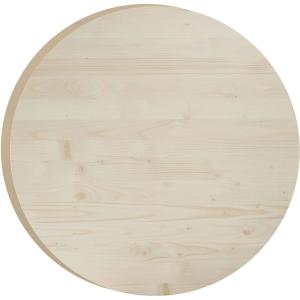 Plateau rond en pin 75 cm épaisseur 3 cm