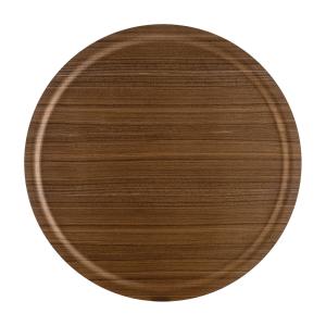Plateau Rond Viventium Noyer Diamètre 38 cm