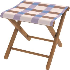 Pliant pêcheur bois et toile amovible outdoor imprimé carre…