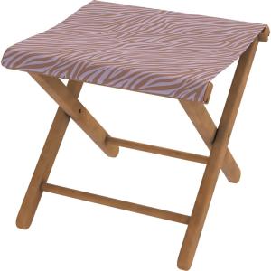 Pliant pêcheur bois et toile amovible outdoor imprimé zèbre…