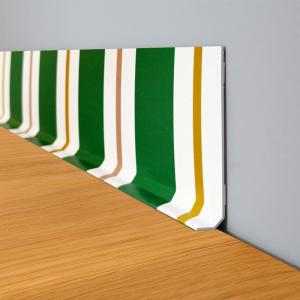 Plinthes PVC adhésives en lot de 25 - 200x8 cm - Vert - Ave…