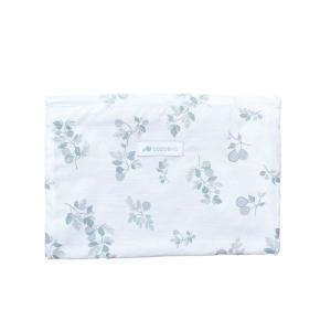 Pochette plate bi-matiere imprimé figuier