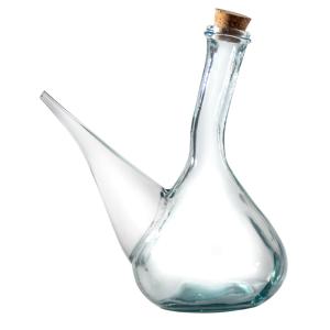 Porron en verre 1 l avec bouchon en liège transparent / cri…