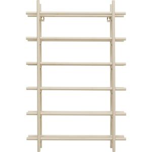 Porte-bouteilles mural en acier beige 68x45