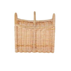 Porte-bûches en rotin