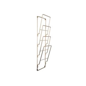 Porte-magazine acier couleur or 19x7x59cm