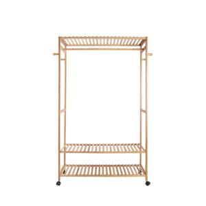 Porte-manteau bambou bois 165x112,5x35cm