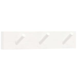 Porte-manteau mural en bois de sapin blanc 26x5cm