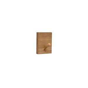 Porte-manteau mural en bois de sapin vieilli 6x8cm