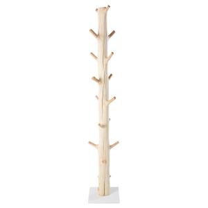 Porte-manteau tronc d'arbre en mangoustanier
