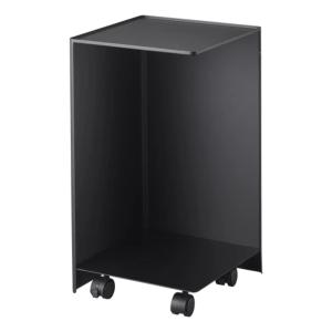 Porte-papier toilette avec roulettes H43 cm - Noir