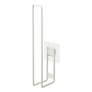 Porte papier toilettes avec ventouse - H25 cm - Blanc