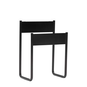 Porte-revue en métal noir