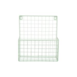 Porte-revues acier vert tendre 27x10x30cm