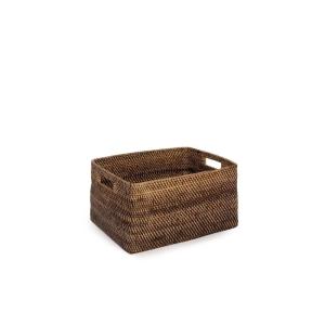 Porte-revues en rotin naturel marron 31x25 cm