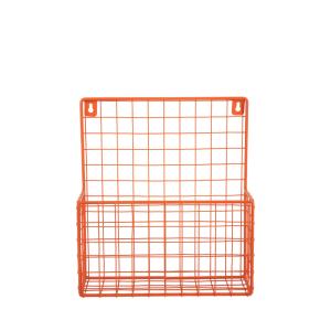 Porte-revues mural en métal L27cm - Orange