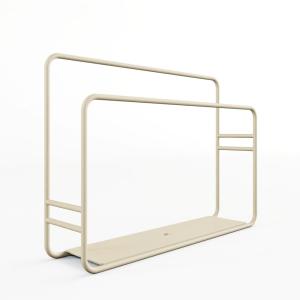 Porte-serviette de cuisine en acier beige,  32x23x18 cm