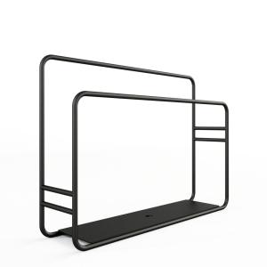Porte-serviette de cuisine en acier noir ,  32x23x18 cm