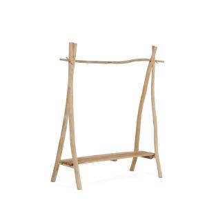 Porte-vêtements en bois naturel