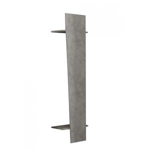 Portemanteau vertical effet bois gris béton