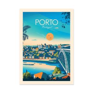 PORTO PORTUGAL - STUDIO INCEPTION - Affiche d'art 50 x 70 cm