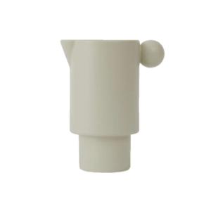 Pot à lait blanc en porcelaine Ø7,5xH14cm