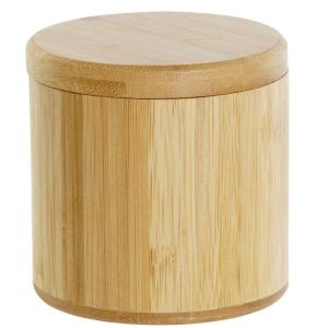 Pot à sel rond bambou 8,5x8,5x8,5cm