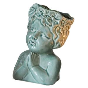 Pot, cache-pot en céramique vert Unique