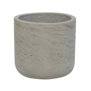 Pot Charlie XS gris effet béton 12 cm fibre argile