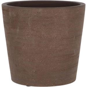 Pot de fleur en terre cuite non verni marron 25 cm