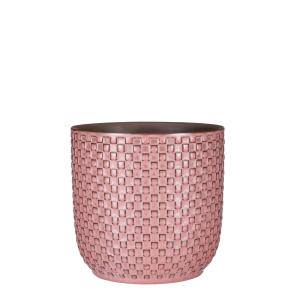 Pot de fleurs à l'intérieur Daan Rose pâle Céramique H17.5x…