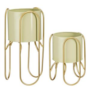 Pot de fleurs à l'intérieur Donau Vert clair Fer H45