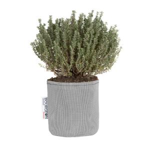 Pot de plantation respirant 12 cm gris
