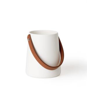 Pot de rangement couverts en Grès - Blanc