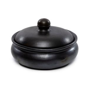 Pot de service Terre cuite Noir 24x24x15cm