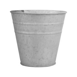 Pot fleurs zinc 9 cm gris