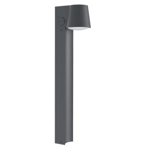 Potelet solaire Acier Noir h70cm