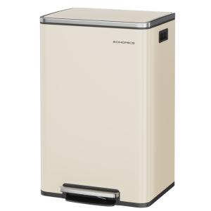 Poubelle 50 l 15 sacs poubelles avec couvercle poignées crè…