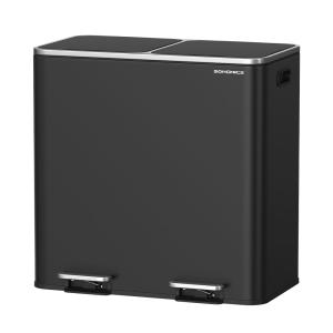 Poubelle à double compartiment 2 x 40 l avec 15 sacs poubel…