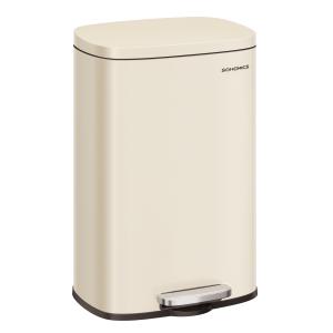 Poubelle cuisine 50L fermeture en douceur avec pédale beige…