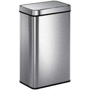 Poubelle de cuisine automatique 60L acier inoxydable argent