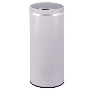 Poubelle de cuisine automatique Acier inoxydable Blanc 42L