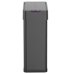 Poubelle de cuisine automatique Acier inoxydable Noir 70L