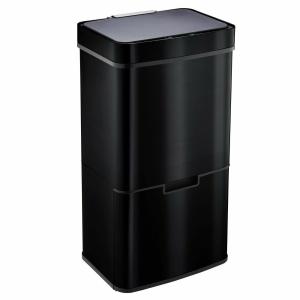 Poubelle De Cuisine Automatique Acier inoxydable Noir 75 L