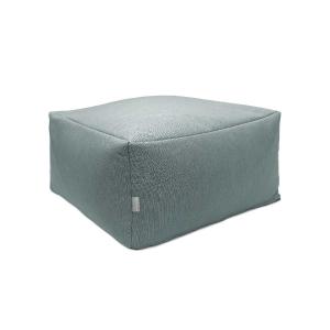 Pouf amovible en coton  50x50x25 cm bleu